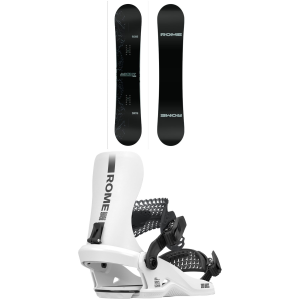 Rome Agent Pro Snowboard 155W Package (155W cm) + Large/X Large in White size 155W/L/Xl Nylon/Aluminum 2026