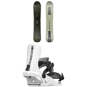 Rome Warden Snowboard 160 Package (160 cm) + Large/X Large in White size 160/L/Xl Nylon/Aluminum/Bamboo 2026