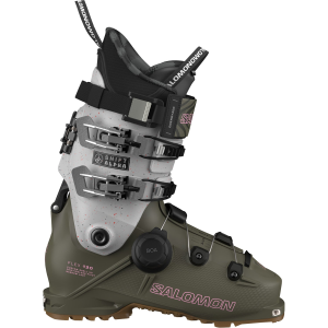Salomon Shift Alpha BOA 130 Alpine Touring Ski Boots in Green size 27.5 Aluminum 2027