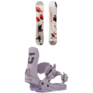 CAPiTA CAPiTA Birds Of A Feather Snowboard 154 Package (154 cm) + M Womens in White size 154/M Aluminum 2027