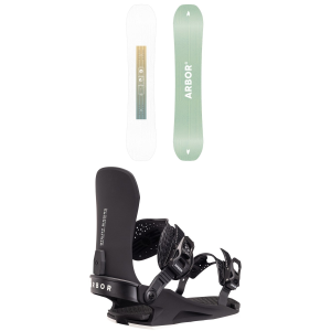 Arbor Arbor Kuro Neko Decon Snowboard 141 Package (141 cm) + S Womens in Black size 141/S Aluminum/Plastic 2027