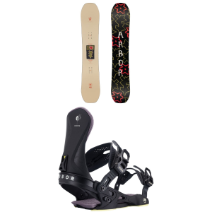Arbor Arbor Swoon Decon Snowboard 140 Package (140 cm) + S Womens in Black size 140/S Aluminum/Plastic 2027