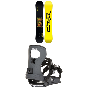 GNU Facts Snowboard 150 Package (150 cm) + S in Grey size 150/S Nylon/Aluminum 2027