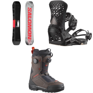Salomon Huck Knife Pro Snowboard 159 Package (159 cm) + M in Black size 159/M Rubber 2027