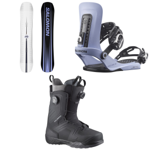 Salomon Assassin Snowboard 156 Package (156 cm) + M in Black size 156/M Nylon/Rubber/Bamboo 2027