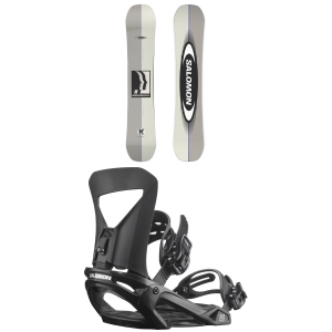 Salomon Kickback Snowboard 158 Package (158 cm) + S in Black size 158/S Rubber 2027