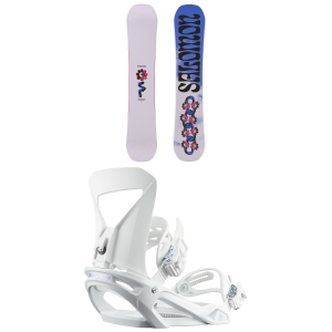 Salomon Salomon Oh Yeah Snowboard 138 Package (138 cm) + S Womens in White size 138/S 2027