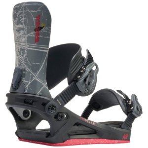 K2 Program Snowboard Bindings in Gray size Large Nylon 2027