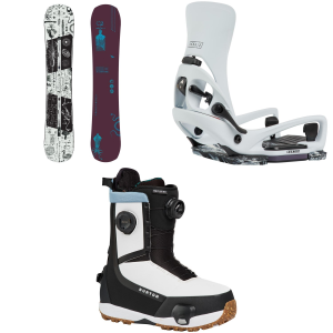Burton Rewind Snowboard 155 Package (155 cm) + M in White size 155/M Nylon 2027