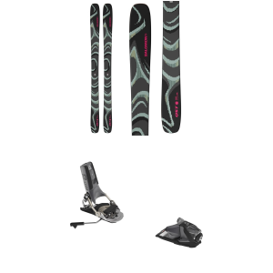 Salomon QST 100 Skis 188 Package (188 cm) + 105 Adult Alpine Bindings in Black size 188/105 2027