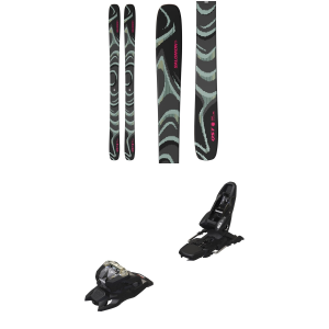 Salomon QST 100 Skis 188 Package (188 cm) + 100 Adult Alpine Bindings in Light Blue size 188/100 2027