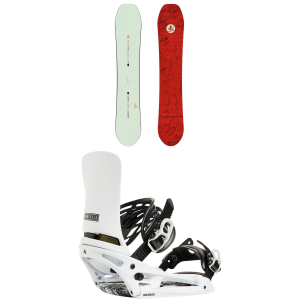 Burton Family Tree High Fidelity Snowboard 162W Package (162W cm) + M in White size 162W/M Aluminum 2027