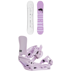 Burton Burton Yeasayer Flying V Snowboard 144 Package (144 cm) + L Womens in Black size 144/L Aluminum 2027