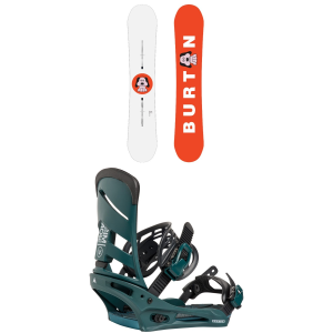 Burton Process Flying V Snowboard 155W Package (155W cm) + L in White size 155W/L Aluminum 2027