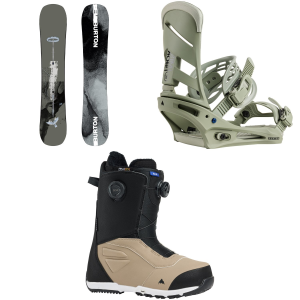 Burton Instigator PurePop Camber Snowboard 160 Package (160 cm) + S in Green size 160/S Aluminum 2026