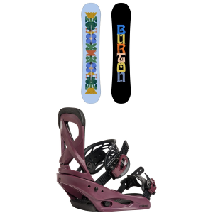 Burton Burton Yeasayer Snowboard 152 Package (152 cm) + M Womens in Pink size 152/M Aluminum 2027