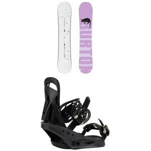 Burton Burton Yeasayer Flying V Snowboard 144 Package (144 cm) + M Womens in Blue size 144/M Aluminum 2027