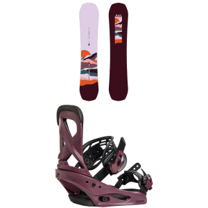 Burton Spellbinder Snowboard 139 Package (139 cm) + L in Pink size 139/L Aluminum 2027