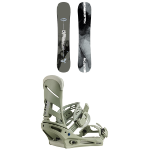 Burton Instigator PurePop Camber Snowboard 155 Package (155 cm) + M in Green size 155/M Aluminum 2026