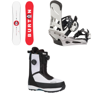Burton Process Snowboard 157 Package (157 cm) + M in White size 157/M Aluminum 2027
