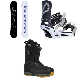 Burton Spellbinder Snowboard 153 Package (153 cm) + S in Black size 153/S Aluminum 2027