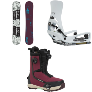 Burton Rewind Snowboard 155 Package (155 cm) + M in Black size 155/M Nylon 2027