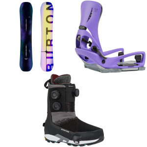 Burton Custom Snowboard 162W Package (162W cm) + L in Black size 162W/L Nylon/Rubber 2027