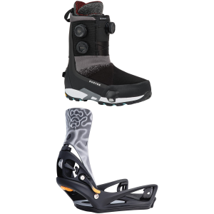 Burton Highshot X Pro Step On Wide Snowboard Boots 9 Package (9) + L in Black size 9/L Nylon 2027