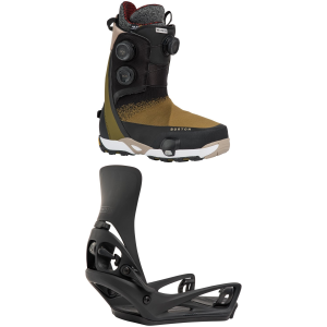 Burton Waverange X Pro Step On Snowboard Boots Package (10) + L in Black size 10/L Nylon 2010