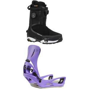 Burton Highshot X Step On Snowboard Boots Package (14) + L in Black size 14/L Nylon/Rubber 2014