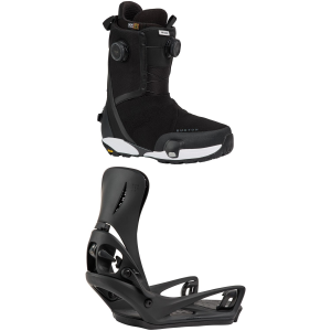 Burton Waverange X Step On Wide Snowboard Boots Package (11) + L in White size 11/L Nylon/Rubber 2011