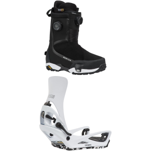 Burton Highshot X Step On Wide Snowboard Boots Package (10) + L in Black size 10/L Nylon 2010