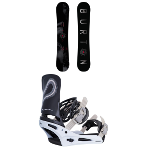 Burton Cultivator Snowboard 160W Package (160W cm) + L in Black size 160W/L Aluminum 2027