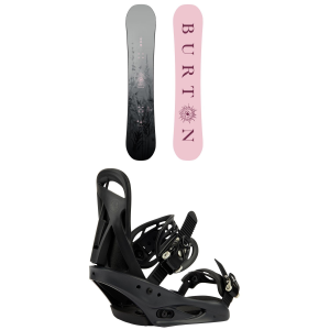 Burton Cultivator Snowboard 150 Package (150 cm) + L in Black size 150/L Aluminum 2027