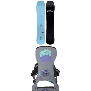 GNU GreMedium/Largein Snowboard 152 Package (152 cm) + S/M in White size 152/S/M Nylon/Aluminum 2027