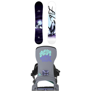 Lib Tech Lib Tech Cortado Snowboard 145 Package (145 cm) + M/L Womens in Black size 145/M/L Nylon/Aluminum 2027