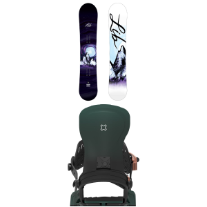 Lib Tech Lib Tech Cortado Snowboard 142 Package (142 cm) + S/M Womens in White size 142/S/M Aluminum 2027