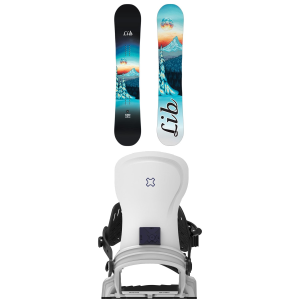 Lib Tech Lib Tech Glider Snowboard 149W Package (149W cm) + M/L Womens in Green size 149W/M/L Aluminum 2027