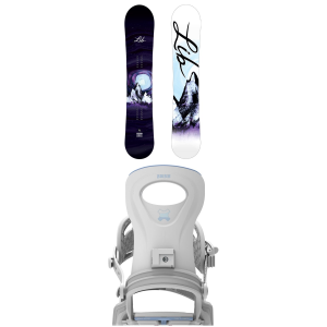 Lib Tech Lib Tech Cortado Snowboard 151 Package (151 cm) + M/L Womens in White size 151/M/L Nylon/Aluminum 2027