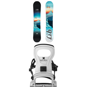 Lib Tech Lib Tech Glider Snowboard 149W Package (149W cm) + S/M Womens in White size 149W/S/M Aluminum 2027