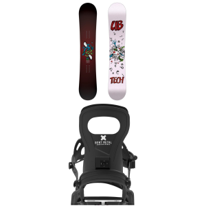 Lib Tech Lib Tech Two Time Snowboard 149 Package (149 cm) + M Womens in Black size 149/M Aluminum 2027