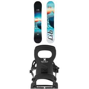Lib Tech Lib Tech Glider Snowboard 139 Package (139 cm) + S Womens in Black size 139/S Aluminum 2027