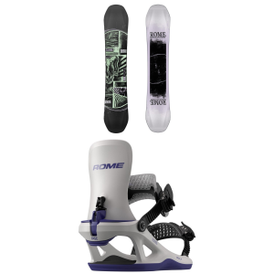 Rome Boneless Snowboard 156 Package (156 cm) + M in Black size 156/M Nylon/Aluminum 2027