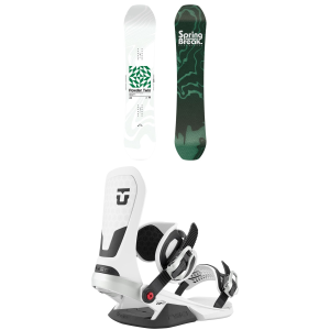 CAPiTA Spring Break Powder Twin Snowboard 156 Package (156 cm) + M in Green size 156/M 2027