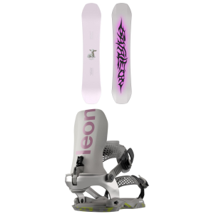 Bataleon Bataleon Stereo Snowboard 141 Package (141 cm) + M/L Womens in Black size 141/M/L Aluminum 2027
