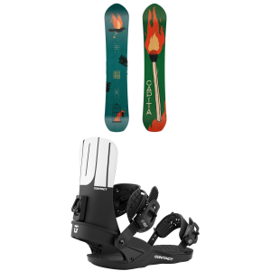 CAPiTA CAPiTA The Equalizer Snowboard 146 Package (146 cm) + M Womens in Black size 146/M Aluminum 2027