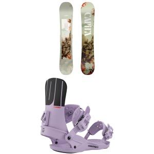 CAPiTA CAPiTA Paradise Snowboard 141 Package (141 cm) + S Womens in White size 141/S Aluminum 2027
