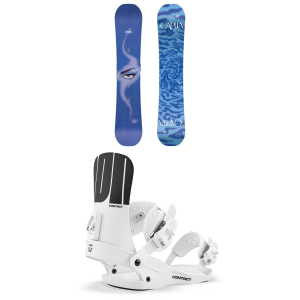 CAPiTA CAPiTA Space Metal Snowboard 147 Package (147 cm) + S Womens in White size 147/S Aluminum 2027