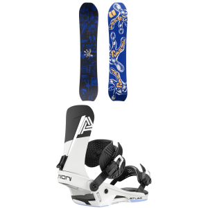Armada Sicko Snowboard 155 Package (155 cm) + L in Black size 155/L Nylon/Aluminum/Bamboo 2027