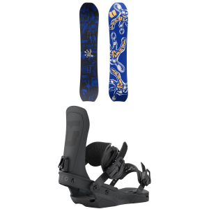 Armada Sicko Snowboard 157 Package (157 cm) + L in Black size 157/L Aluminum/Bamboo 2027